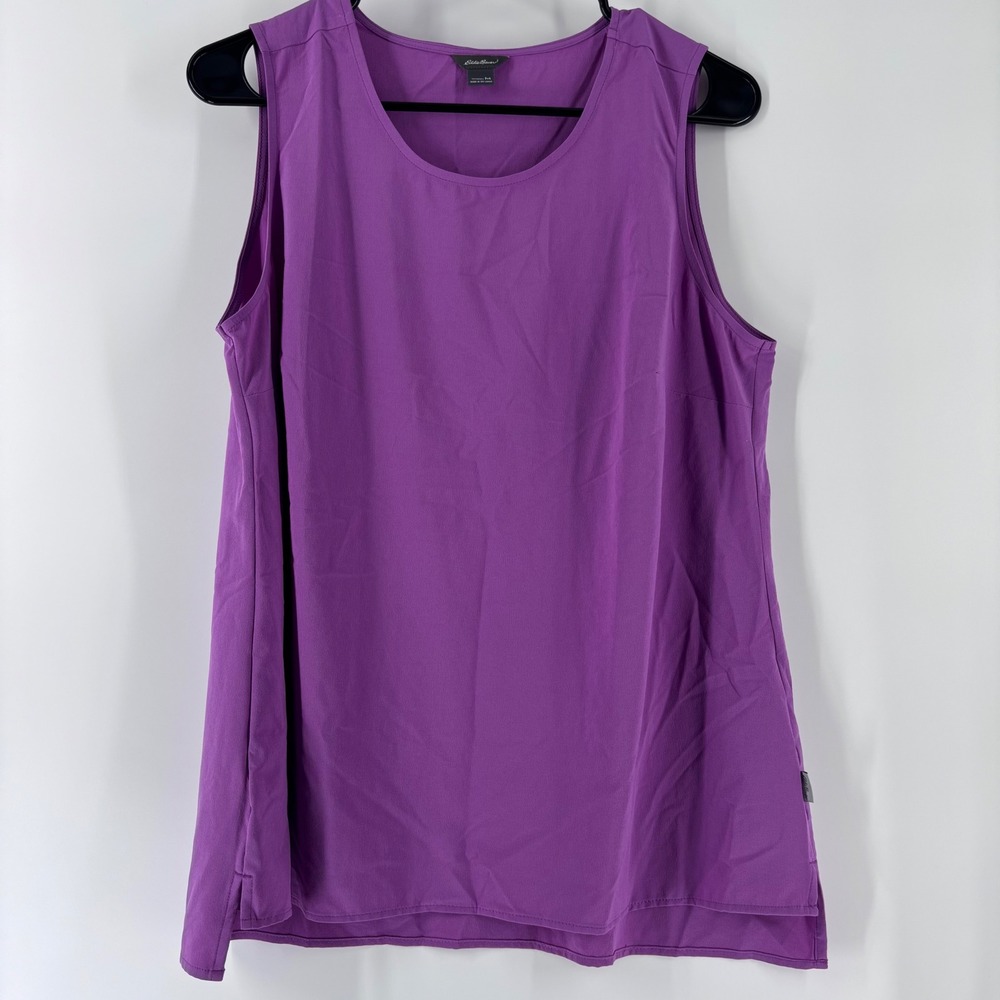 Eddie Bauer Sleeveless Top Womens Medium Purple Performance Active Hiking Tank